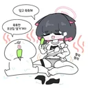 블루아카) 촉촉해진 카즈사.grim