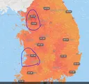 서울 전주 인근들 빼고는 전지역이 시원하게 바람 부네요