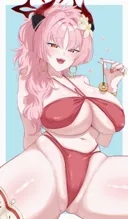 블아) 수영복 사츠키 그림