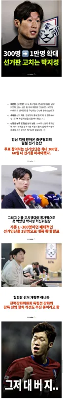 축협 개혁하는 박지성 근황