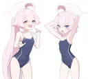 블루아카) 19금겜 다운 폭력적인 몸매