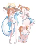 블루아카) 건전한 마리 수영복