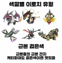 색깔별 이로치 포켓몬 유형