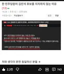 혐) 민주 지지당원이 김민새를 절대 지지하지 못하는 이유