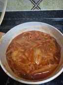 고기없는 김치찜 ㅠㅠ