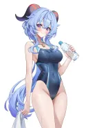 하이레그 수영복 감우