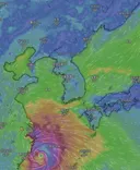 태풍이 직접적으로 오진 않아도 간접영향으로 동풍 덕분에..