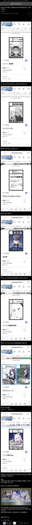 블루아카) 의외로 코미케에 꾸준히 등장한다는 서클