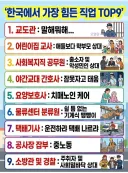 힘든 직업 top9