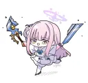 블루아카)"선생님~ 쌍검 쪼갰어!"