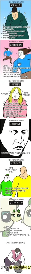 자녀 수에 따른 엄마들 특징