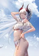 블루아카) 수영복 마코토 그렸습니다.