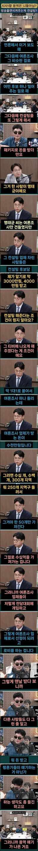 진짜 용역, 정치 컨설팅 업자들의 실체?!!