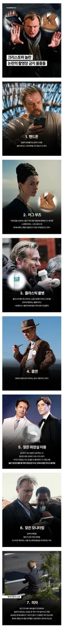 크리스토퍼 놀란 감독 촬영장에서 금지된 것들