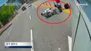 '열사병 탈진' 배달기사…운전하다 도로 한복판에 '쿵'