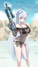 블루아카) 카요코 수영복 입은 노아아앙