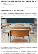 수업중 떠드는 학생들 5초 촬영한 교사 >> '아동학대' 경찰 입건