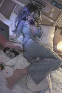 블루아카)기상했는데 제자들이 일케 누워서 기다리고 있으면 어떻함
