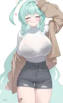 블루아카)짤녀 몸매 넘 아까우면 자러감, 잘자콘 걷을게요.