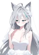 블루아카) 막상 결혼하려니 부끄러운 웨딩드레스 쿠로코
