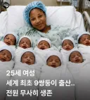 기네스북에도 있는 9쌍둥이 출산