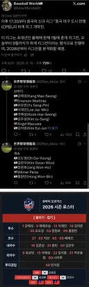 새로 리그 개막한 중국 프로야구 속 한국인 근황.jpg