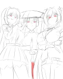 니케)(스포)아까 그렸던거 러프 완성함