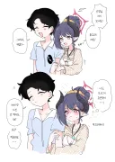 블루아카) 사진 대신 사심을 채우는 치아키.Manwha