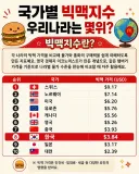 국가별 빅맥 지수