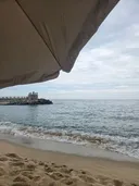 현 시간 강문 해수욕장 입니다