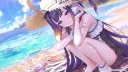 버튜버)홀로드림 수영복 이나 일러스트