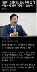 박찬대 직무평가 전국 최하위 불명예