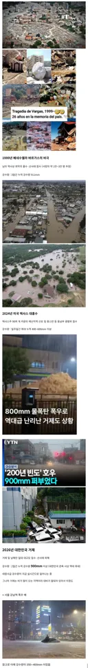 거제, 이틀간 강수량 900mm...'대한민국 관측 사상 역대 최대'