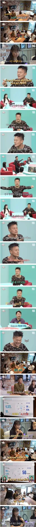 가수 박진영이 6년전부터 지원중이라는 사업