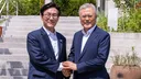 오늘자 문재인 & 김민석 대표