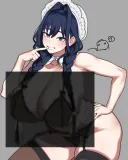 버튜버)약후?) 그리는 중 가림막을 넣어봤는데
