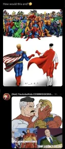 "옴니맨,홈랜더면 마블 다 끌어와도 떡을 친다는거임ㅋㅋ"