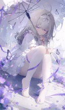 AI)프리큐어) 루루카 눈나 흰색 스타킹 신은 발
