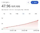 어느 국가 아름다운 환율 직선