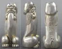 18세기 중국산 은으로 만든 조각상
