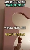 고윤정이 리센느 멤버들에게 선물해줬다는 대형 거울 가격ㄷㄷ.gif