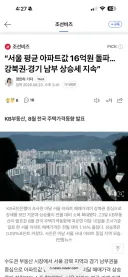 서울 아파트 평균가 16억 돌파