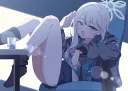 블루아카) 세상 편한 자세로 앉은 코노카