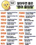 알아두면 좋다는 영어 줄임말