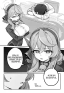 블루아카) ai) 피곤한 선생과 당번 아코 Manhwa