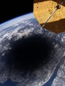 우주에서 본 일식