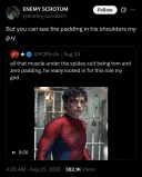 MCU) ??? : 스파이더맨 근육 그거 다 패드잖아
