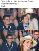 미녀 여배우를 본 톰 홀랜드의 아버지 반응.JPG