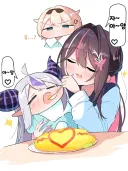버튜버)오무라이스를 먹여주는 아즈키 마망...!
