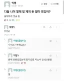 다들 나이 몇에 빚 제외 돈 얼마 모았어?
